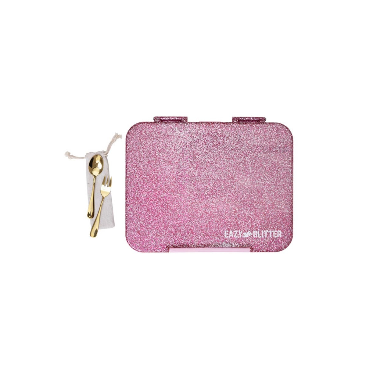 إيزي كيدز علبة غداء بنتو قابلة للتحويل بـ6 و4 أقسام - وردي لامع