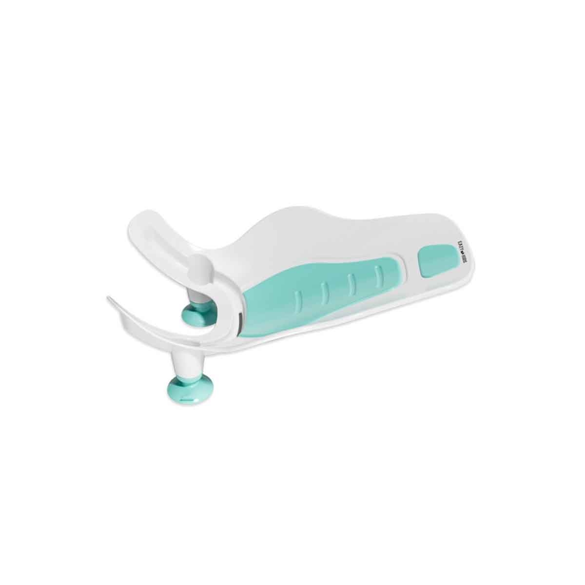 إيزي كيدز مجموعة حوض دعم استحمام 2 في 1 أخضر مع محطة تنظيف للأطفال، 0-2 سنة