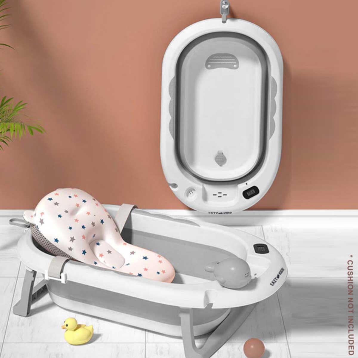 إيزي كيدز حوض استحمام قابل للطي مع تحكم بدرجة الحرارة - للأطفال الصغار، 0-2 سنوات