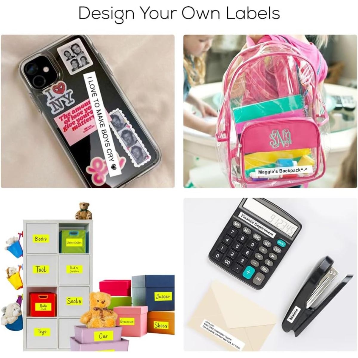 إيزي كيدز طابعة ملصقات صغيرة لفة 180 ملصق وتحكم عبر تطبيق ذكي