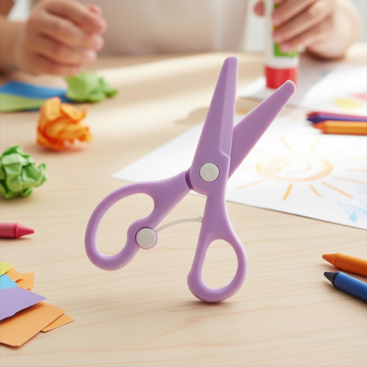 إيزي كيدز مقص مدرسي مع قفل