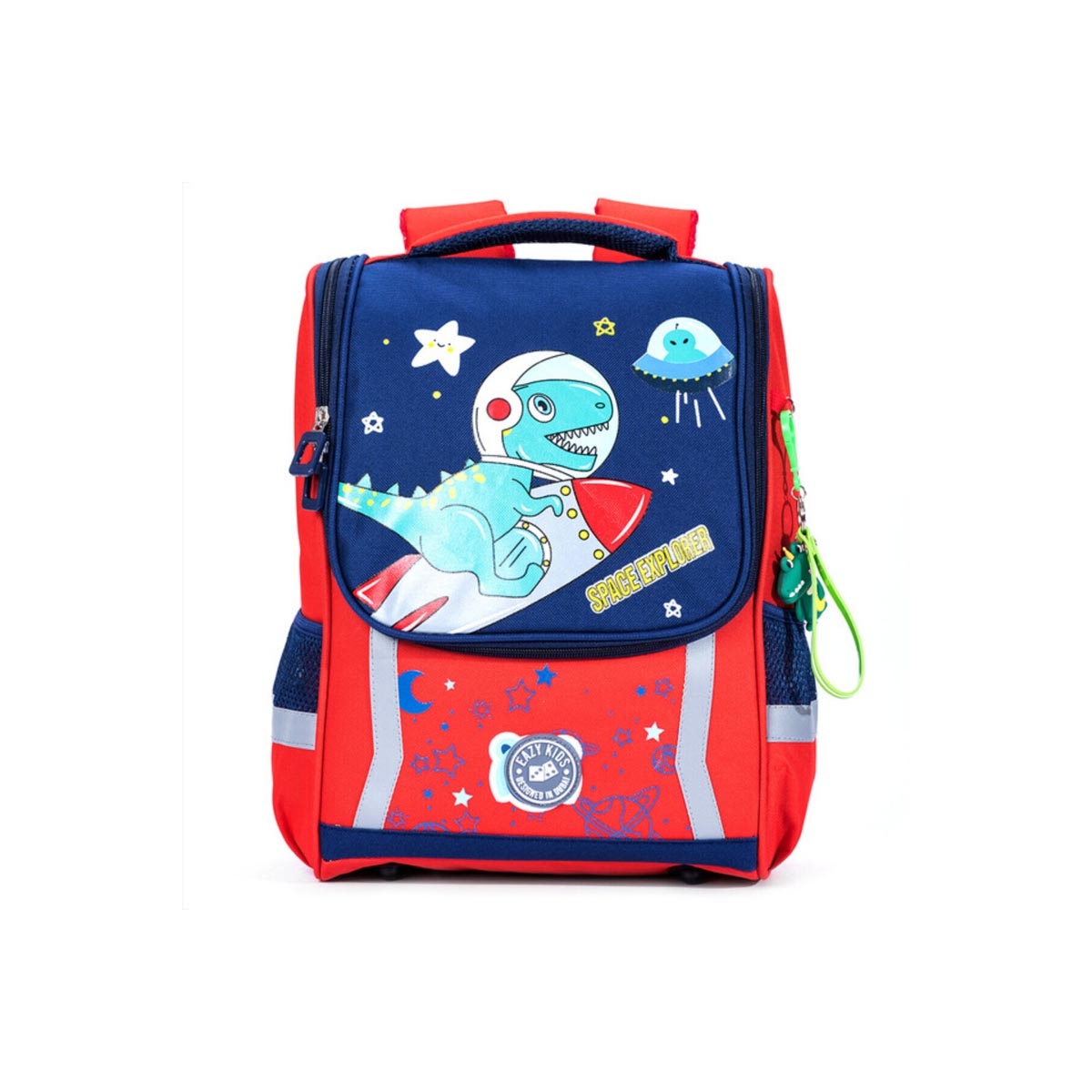 إيزي كيدز حقيبة مدرسية دينو في الفضاء مع عربة