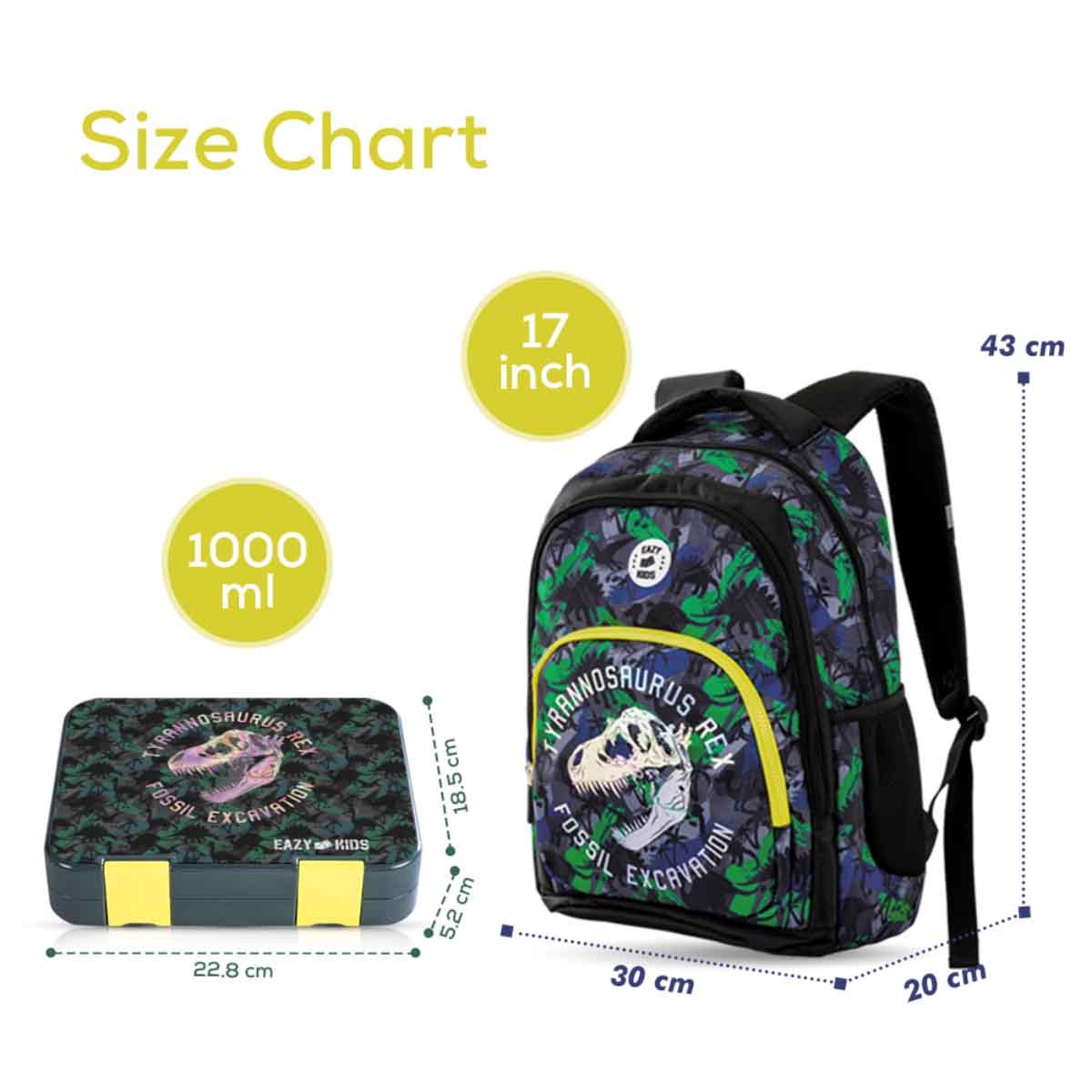 إيزي كيدز طقم أدوات مكتبية تي-ريكس، مجموعة من 5