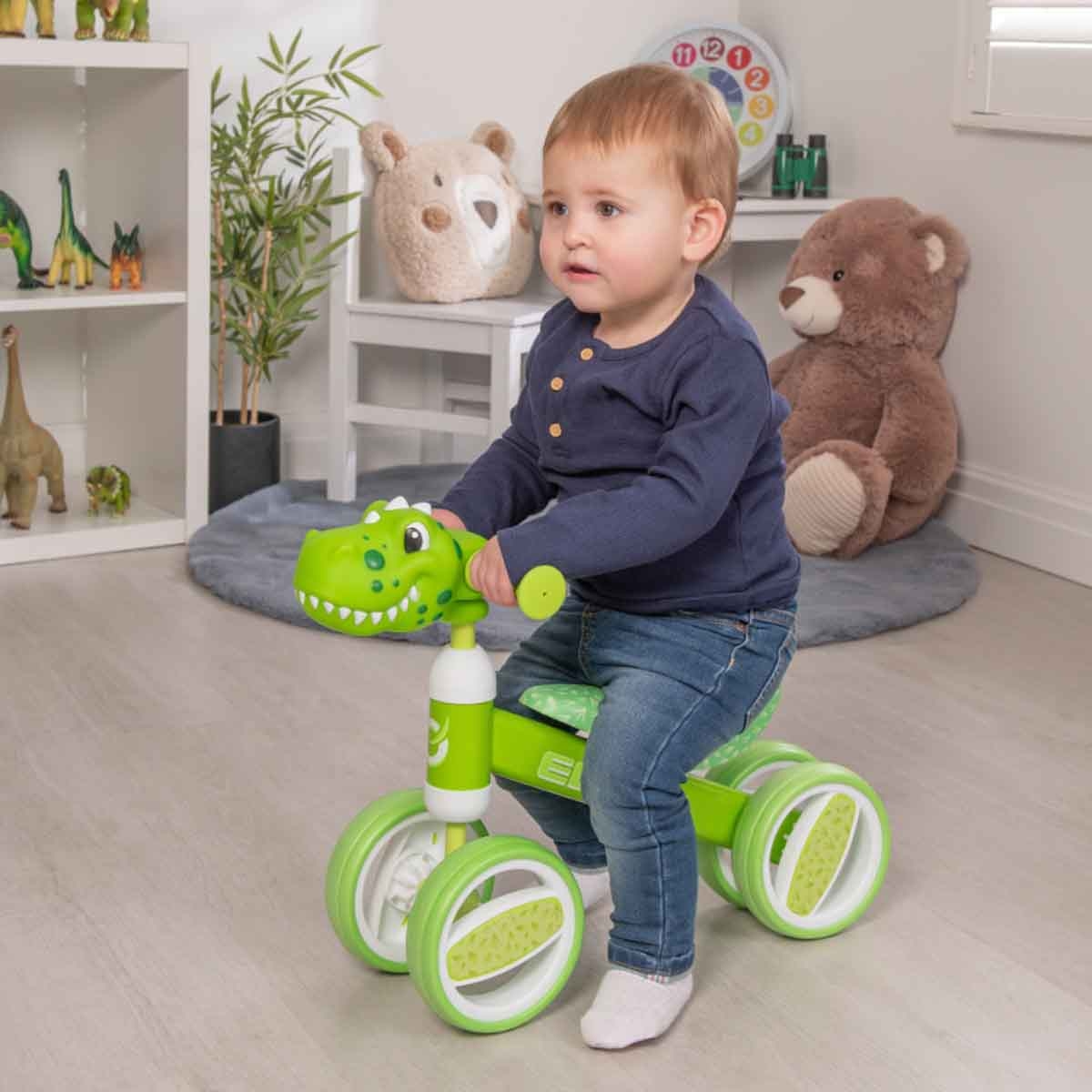 إيفو دراجة ركوب رأس دينو متحرك للجنسين، 3-4 سنوات