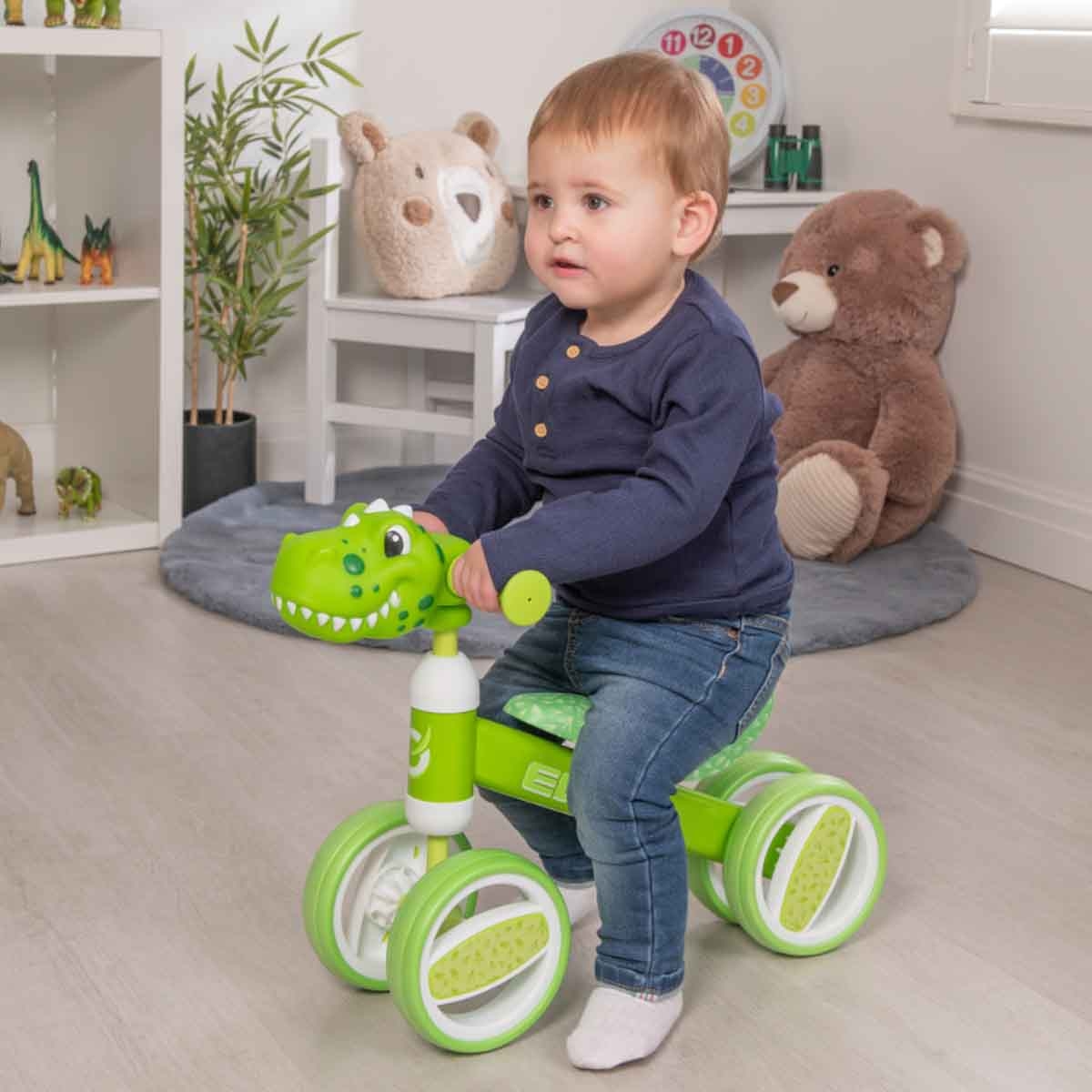 إيفو دراجة ركوب رأس دينو متحرك للجنسين، 3-4 سنوات