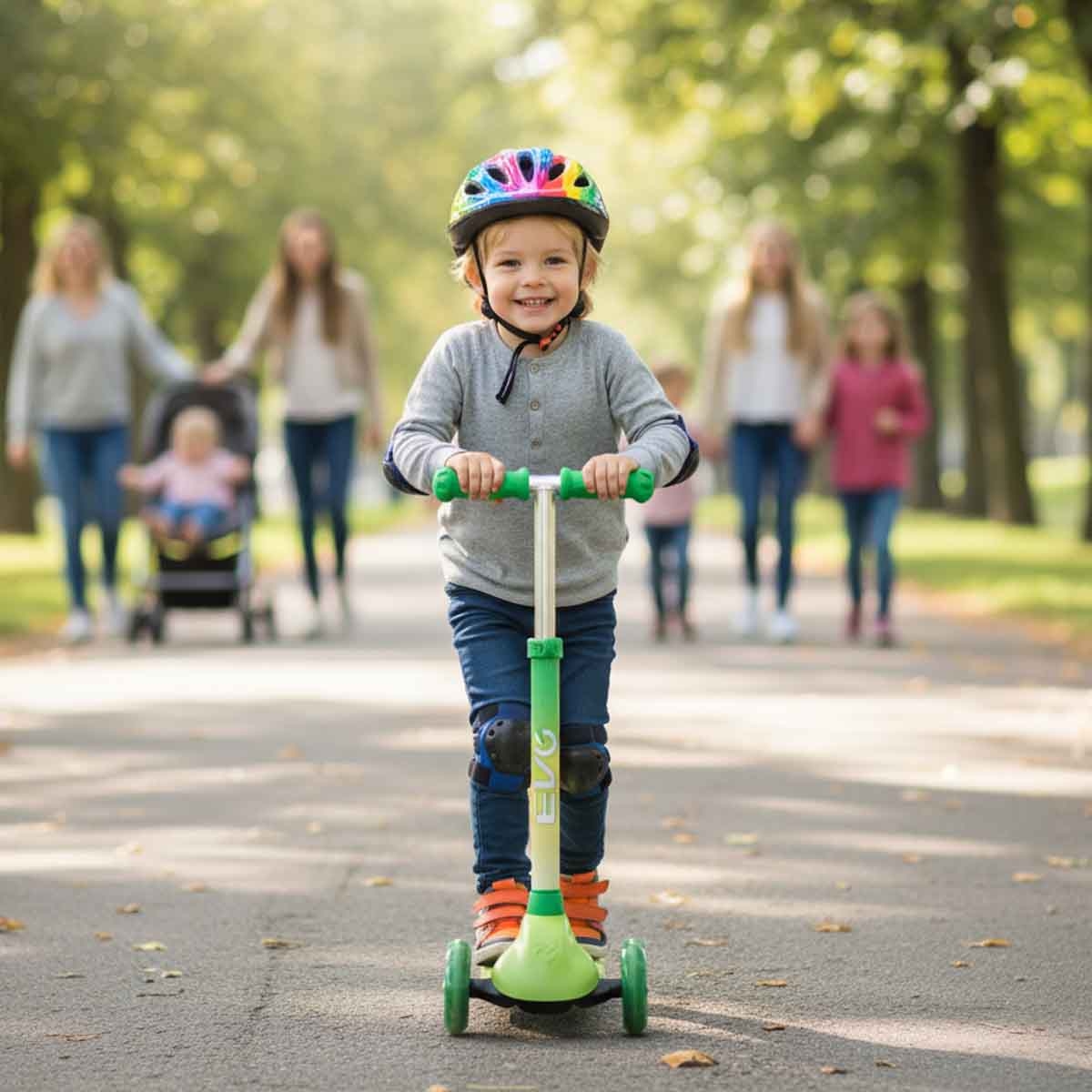 إيفو سكوتر ركوب دينو إكليبس للأولاد، 3-4 سنوات