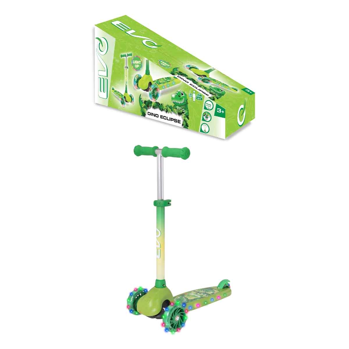 إيفو سكوتر ركوب دينو إكليبس للأولاد، 3-4 سنوات