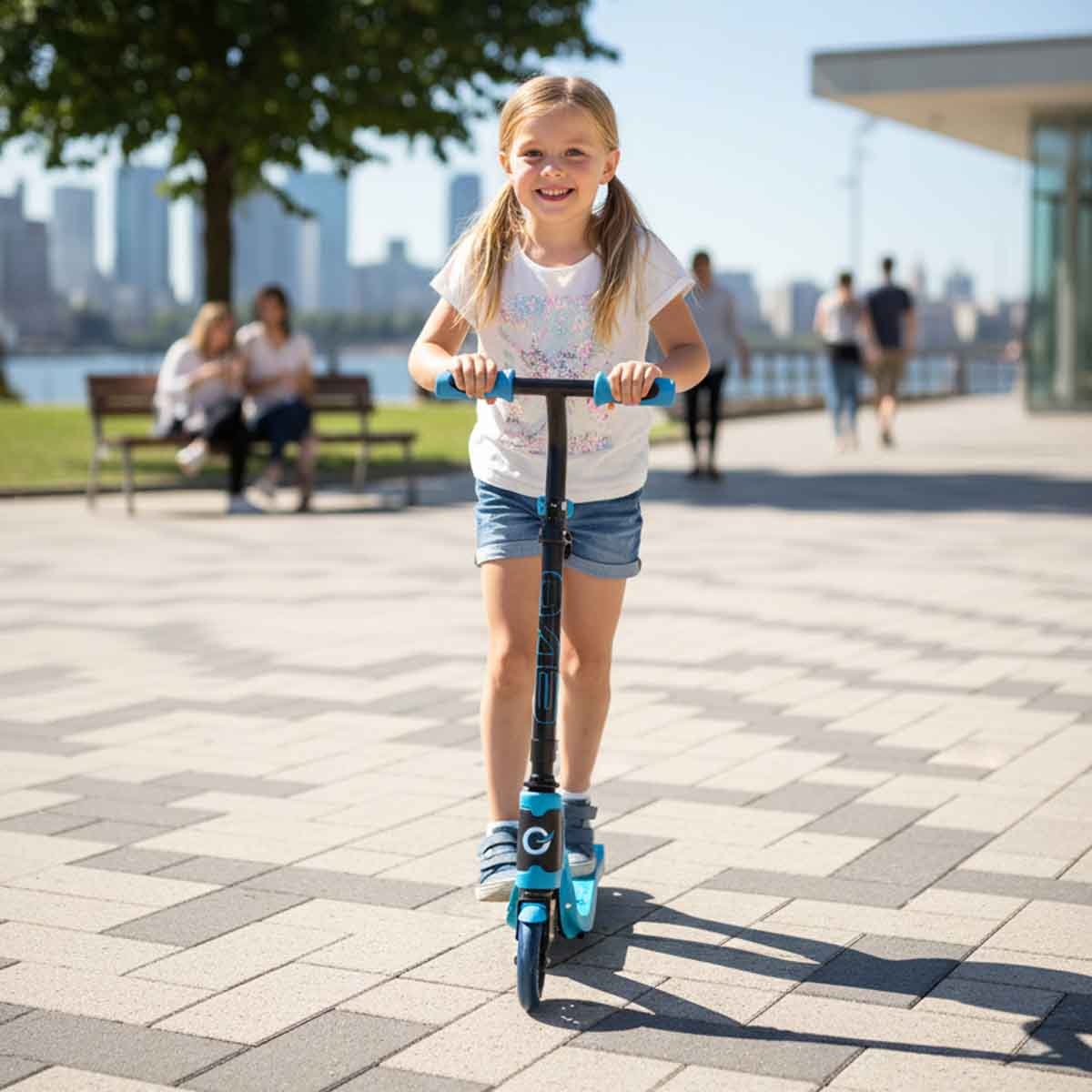 إيفو سكوتر ركوب لايت سبيد بلون تيل للجنسين، 5-7 سنوات