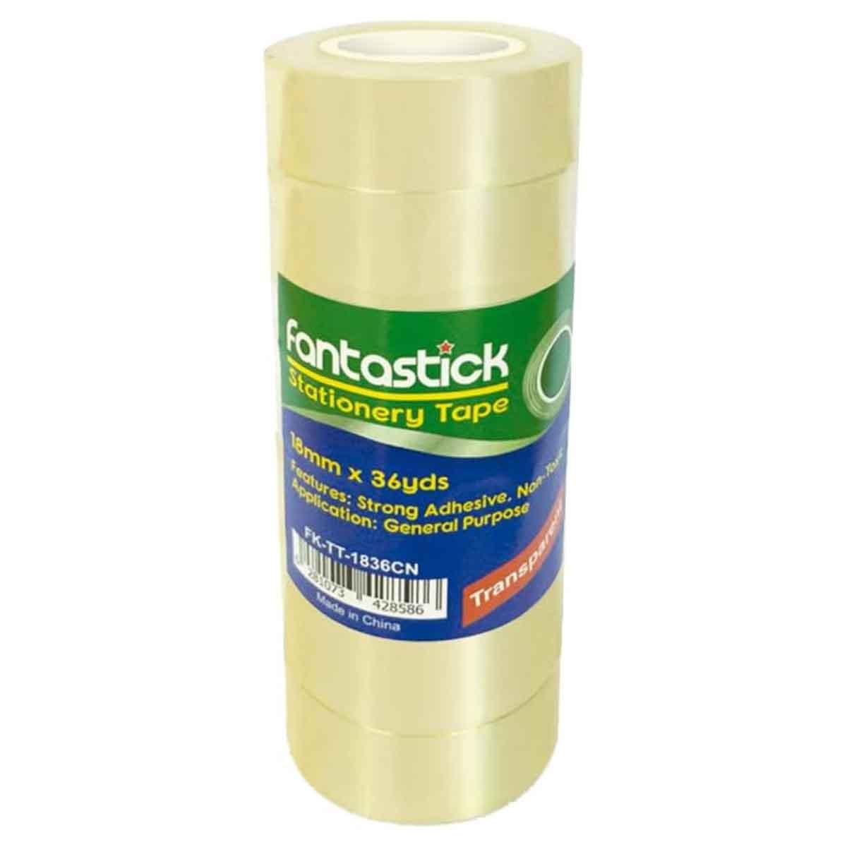 فانتستك شريط قرطاسية 3/4" × 36 يارد مجموعة من 8