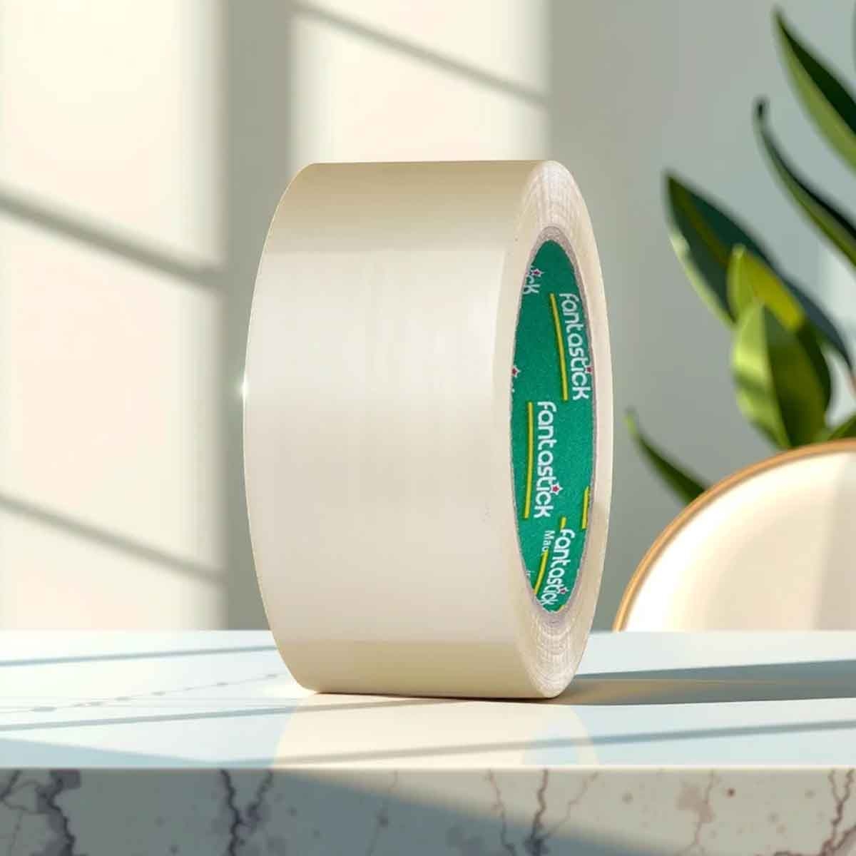 فانتستك شريط تغليف شفاف لاصق قوي 2" × 50 يارد مجموعة من 6