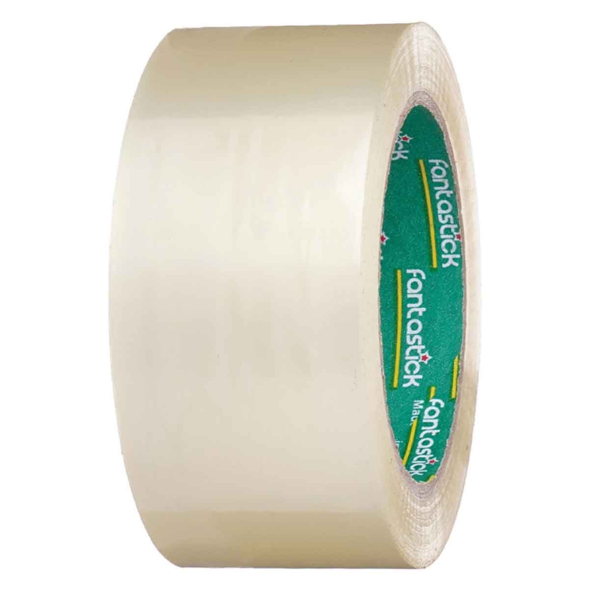 فانتستك شريط تغليف شفاف لاصق قوي 2" × 50 يارد مجموعة من 6