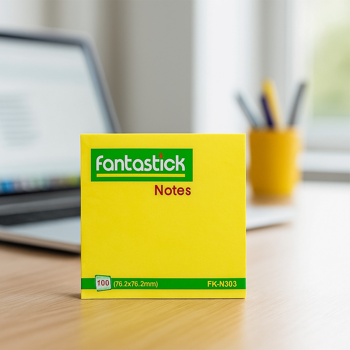 فانتستك ورق ملاحظات لاصق 3" × 3" مجموعة من 12