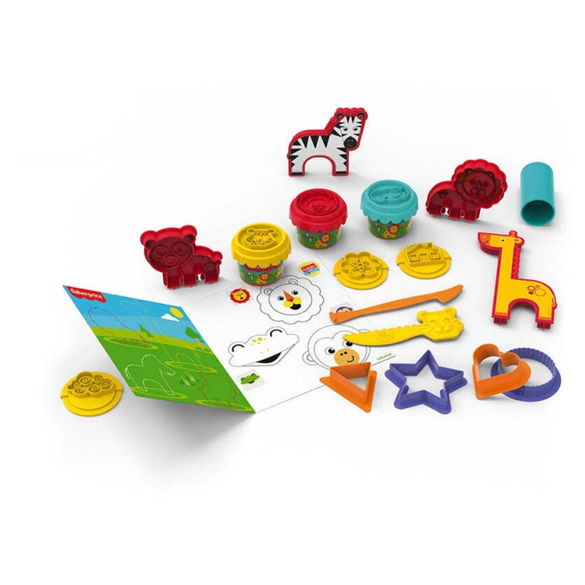 فيشر برايس مجموعة أدوات تعليمية للصلصال للجنسين، 3-4 سنوات