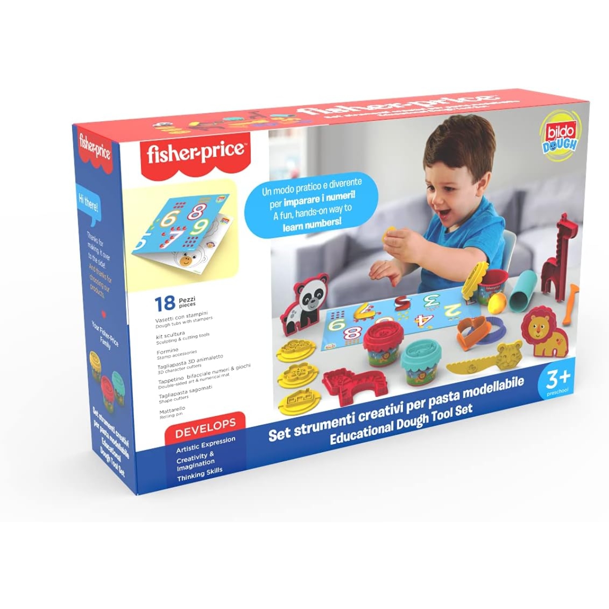 فيشر برايس مجموعة أدوات تعليمية للصلصال للجنسين، 3-4 سنوات