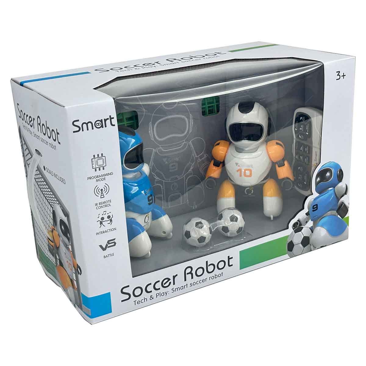 أمويل لعبة روبوت كرة القدم بالتحكم عن بعد للأولاد، عمر 3-4 سنوات