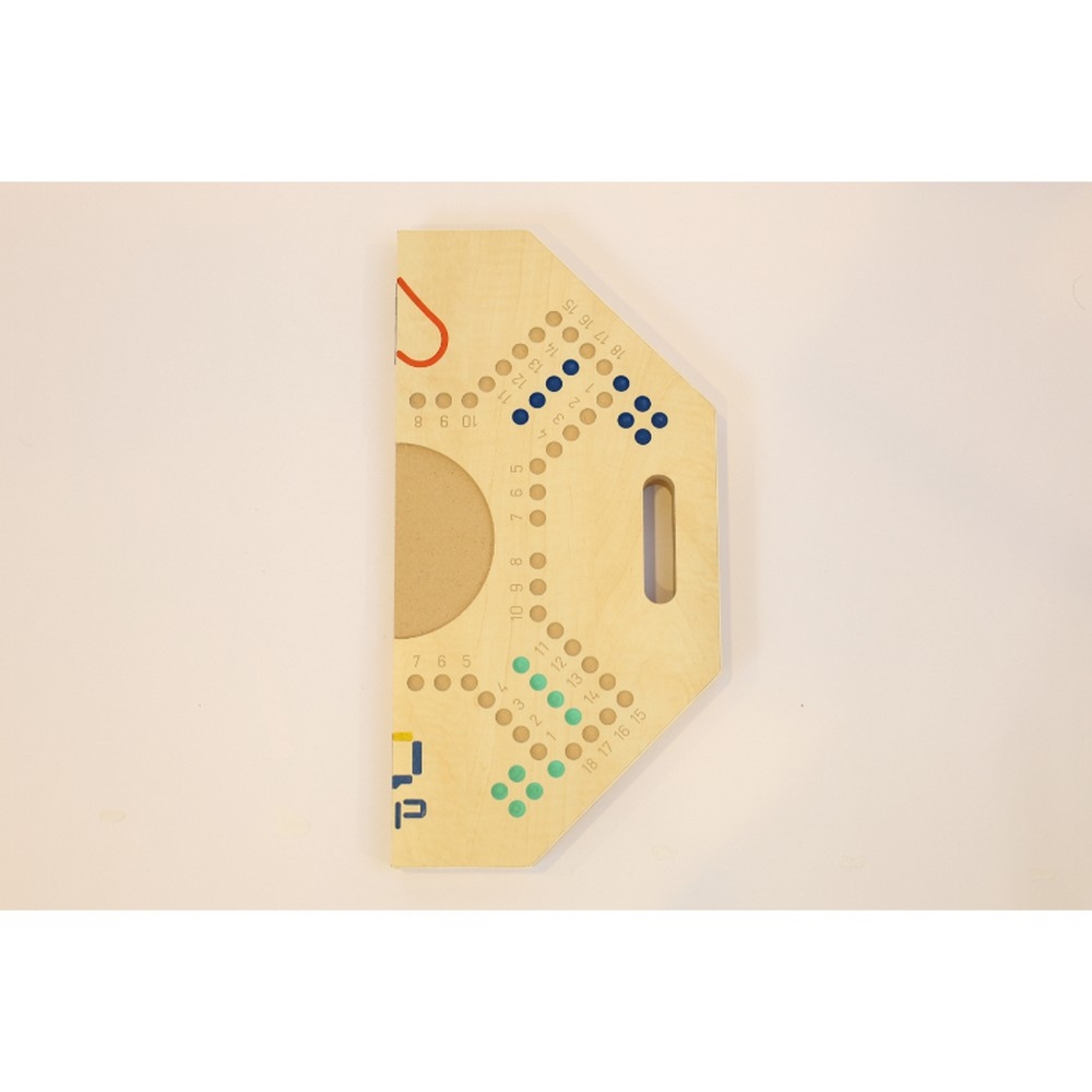 فور أند بلس مجموعة لعبة جاكارو لوحية قابلة للطي بلون بيج، للجنسين، 4 لاعبين