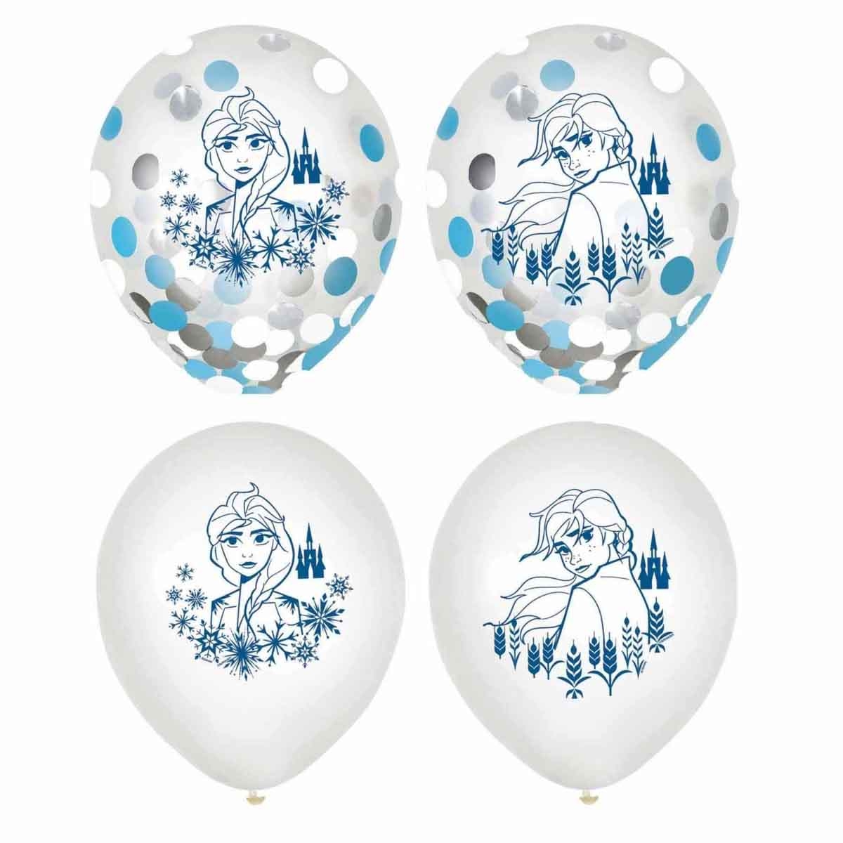 ديزني فروزن 2 مجموعة 6-قطع بالونات كونفيتي 12 انش