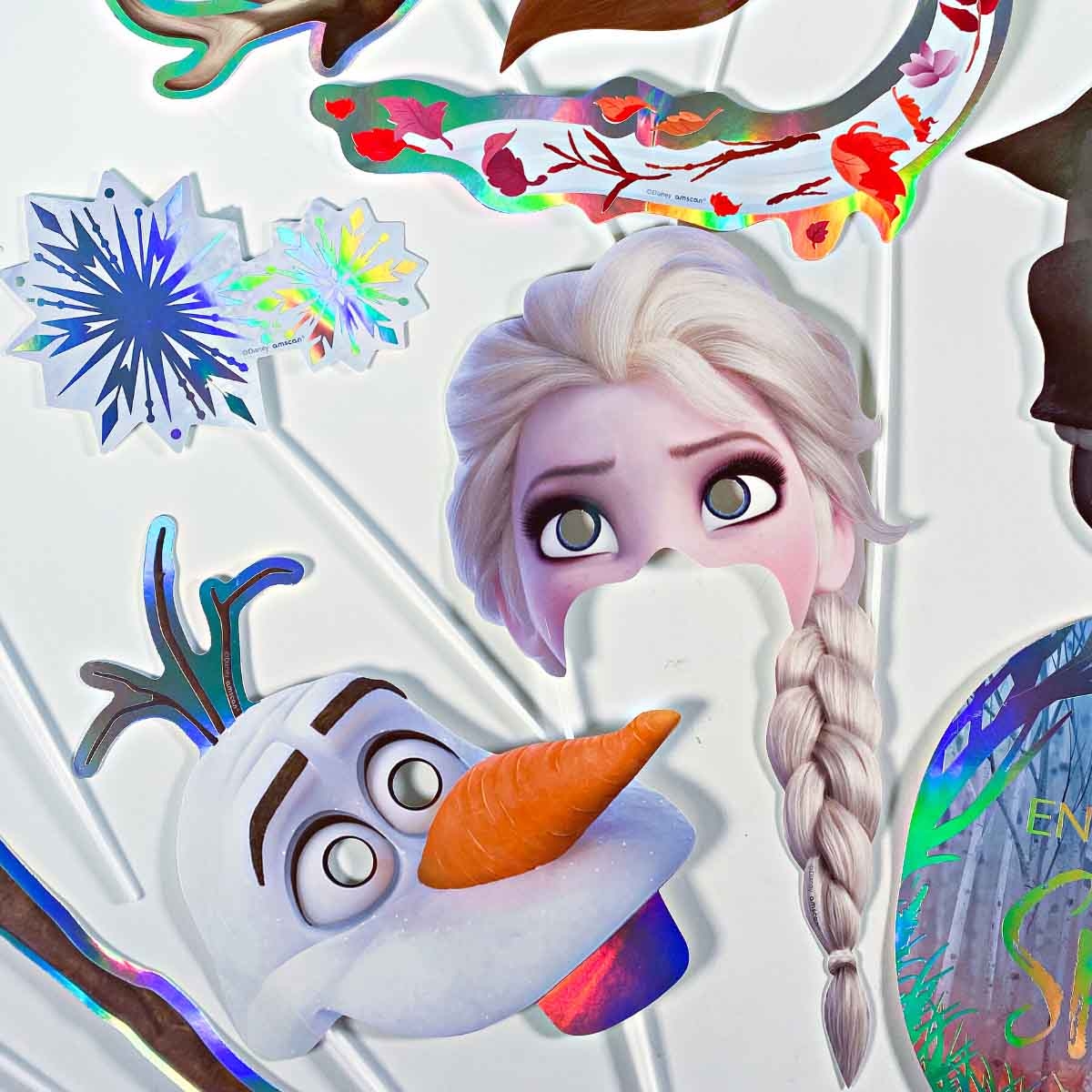 ديزني فروزن 2 مجموعة خلفية مشهد مع إكسسوارات