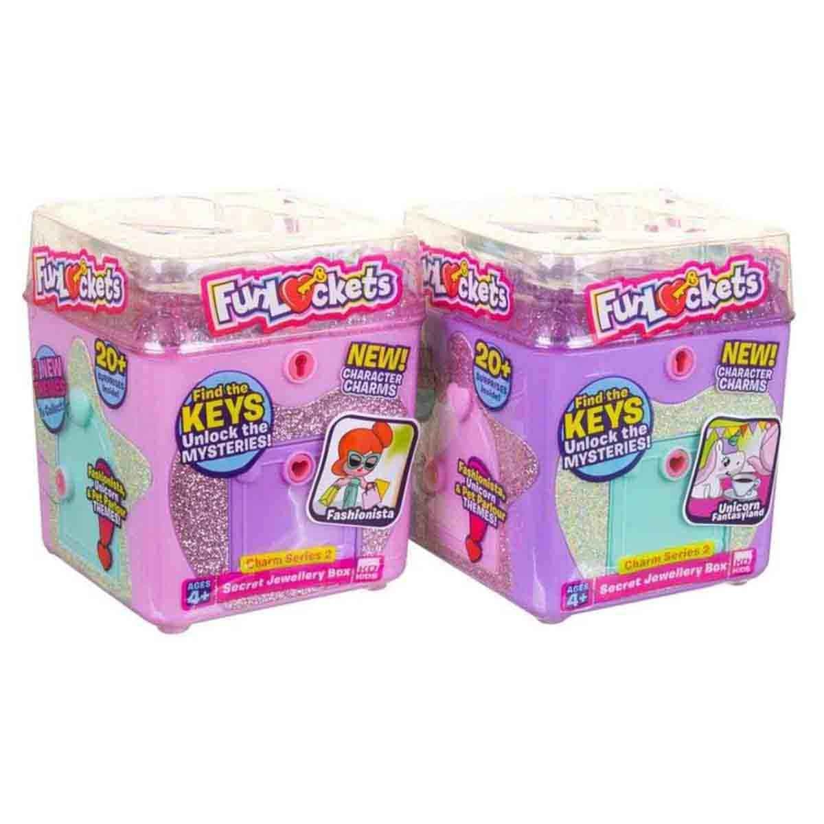 فن لوكيتس مجموعة صناديق مجوهرات سرية السلسلة 2 متنوعة للفتيات عمر 5-7 سنوات