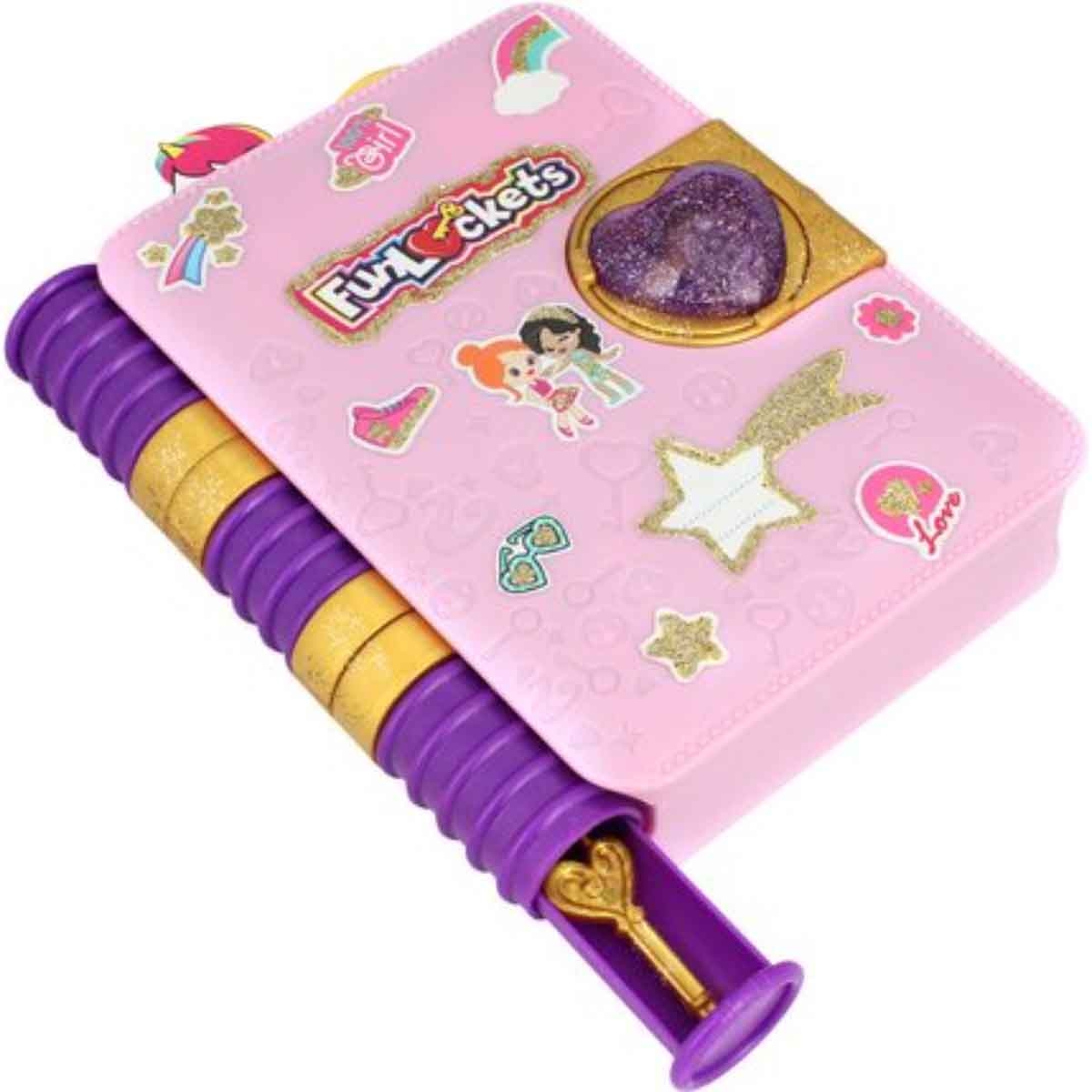 فن لوكيتس مفكرة سرية إصدار لامع للفتيات عمر 5-7 سنوات