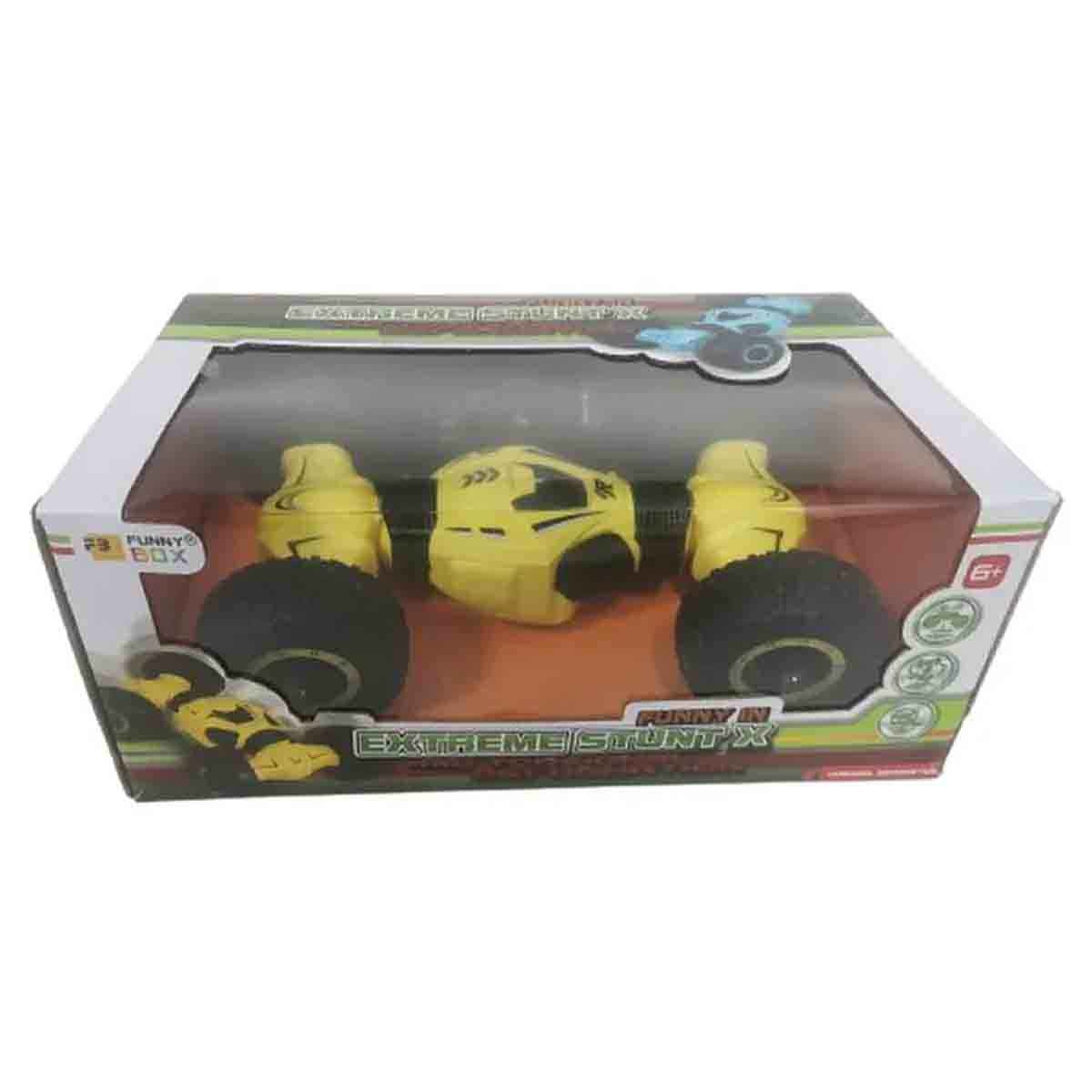 فاني بوكس سيارة تحكم عن بعد سبن 360 بحركات استعراضية للأولاد والبنات عمر 5-7 سنوات