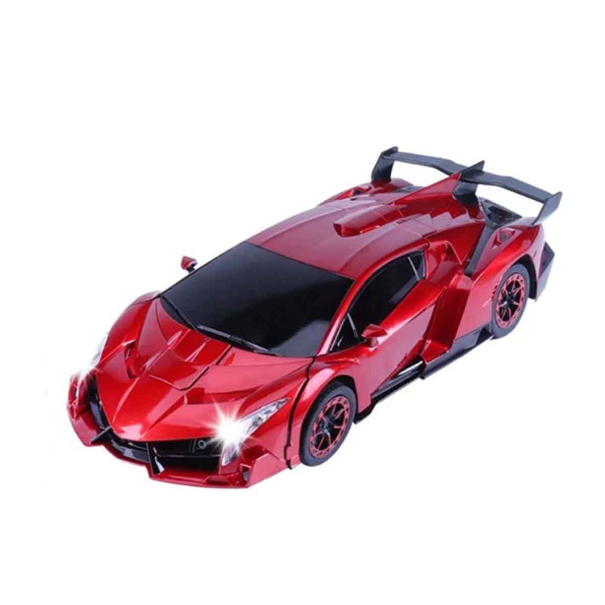 فاني بوكس سيارة ترانسفورمر معدنية سريعة متنوعة بتحكم 2.4G للأولاد والبنات عمر 3-4 سنوات