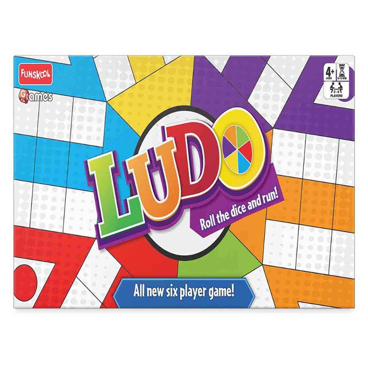 فن سكول لعبة لودو اللوحية للأولاد والبنات عمر 5-7 سنوات