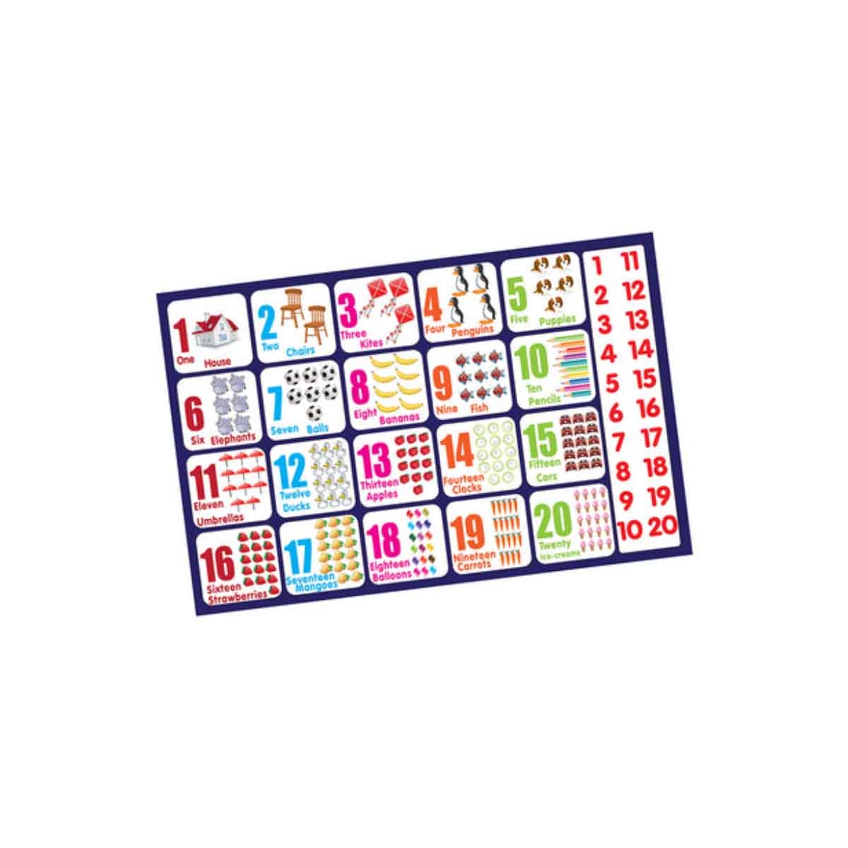 فن سكول لغز الأرقام التعليمية للأولاد والبنات عمر 3-4 سنوات