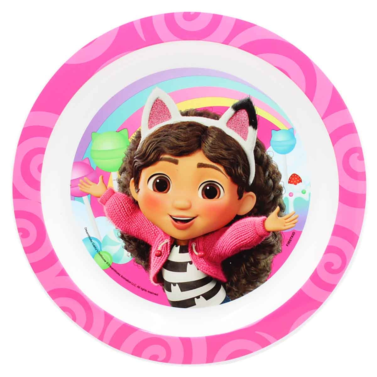 جابيز دولهاوس طقم إفطار أطفال من 3 قطع آمن للاستخدام في الميكروويف