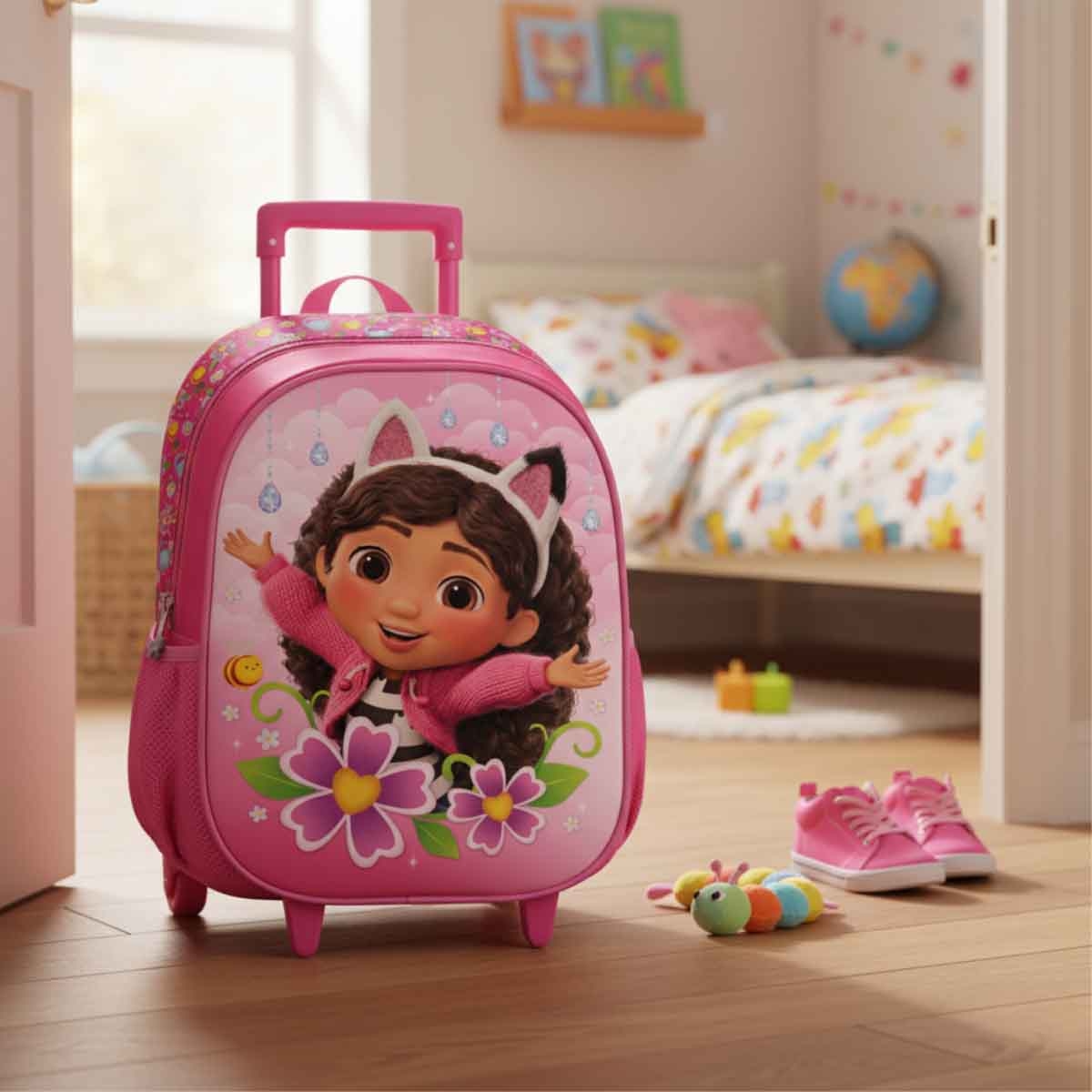 جابيز دولهاوس حقيبة ترولي أطفال متينة وخفيفة الوزن من EVA مقاس 12 انش