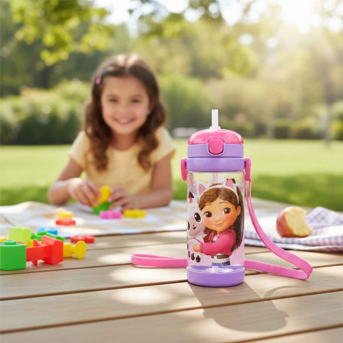 جابيز دولهاوس زجاجة ماء مربعة فاخرة مضادة للتسرب سعة 500 مل