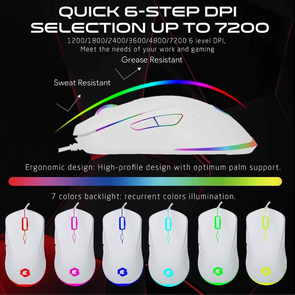 جيم أون باقة ألعاب متكاملة GO-CYPHERW-XL باللون الأبيض