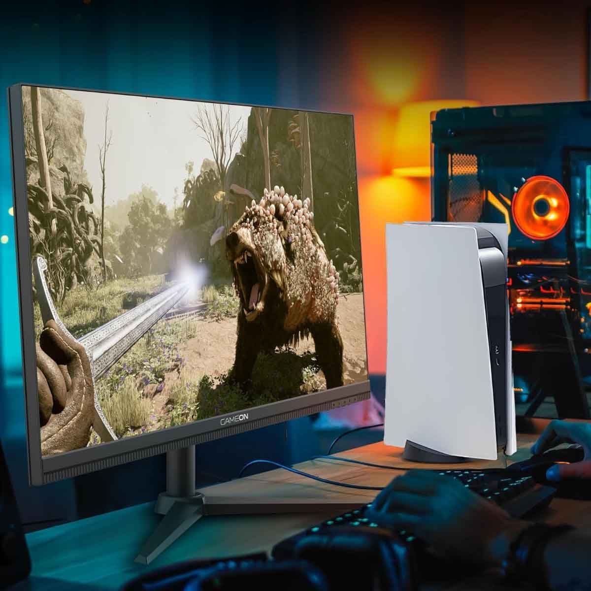 جيم أون شاشة ألعاب 4K UHD بحجم 27" 320Hz Fast IPS سوداء