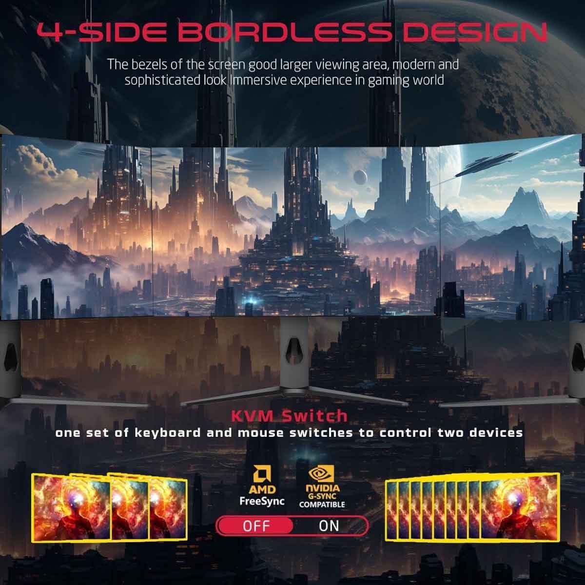 جيم أون شاشة ألعاب OLED QHD بحجم 27" 240Hz IPS سلسلة Signature X سوداء موديل GO27OLED2K