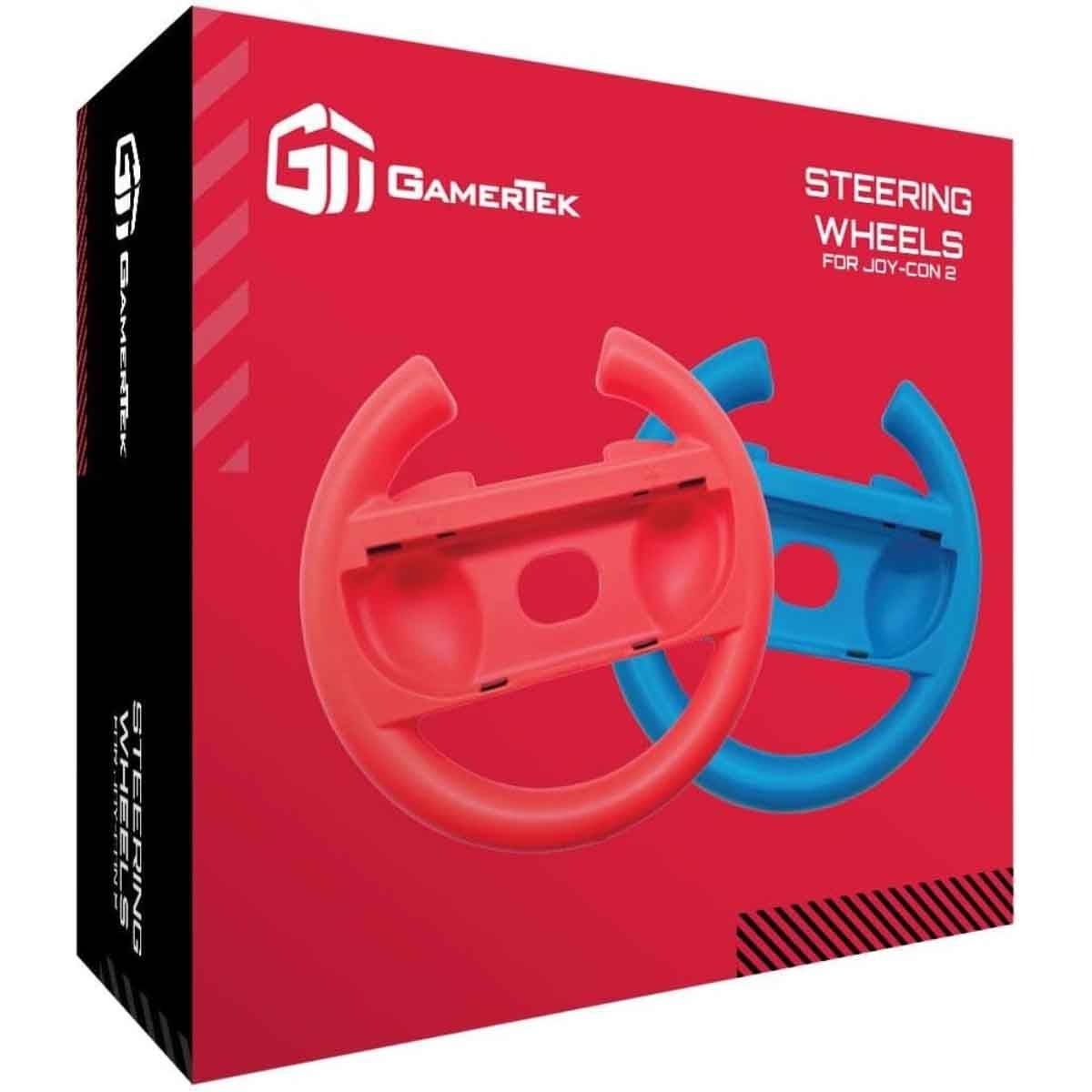جامرتك عجلة قيادة زرقاء وحمراء لنينتندو سويتش 2