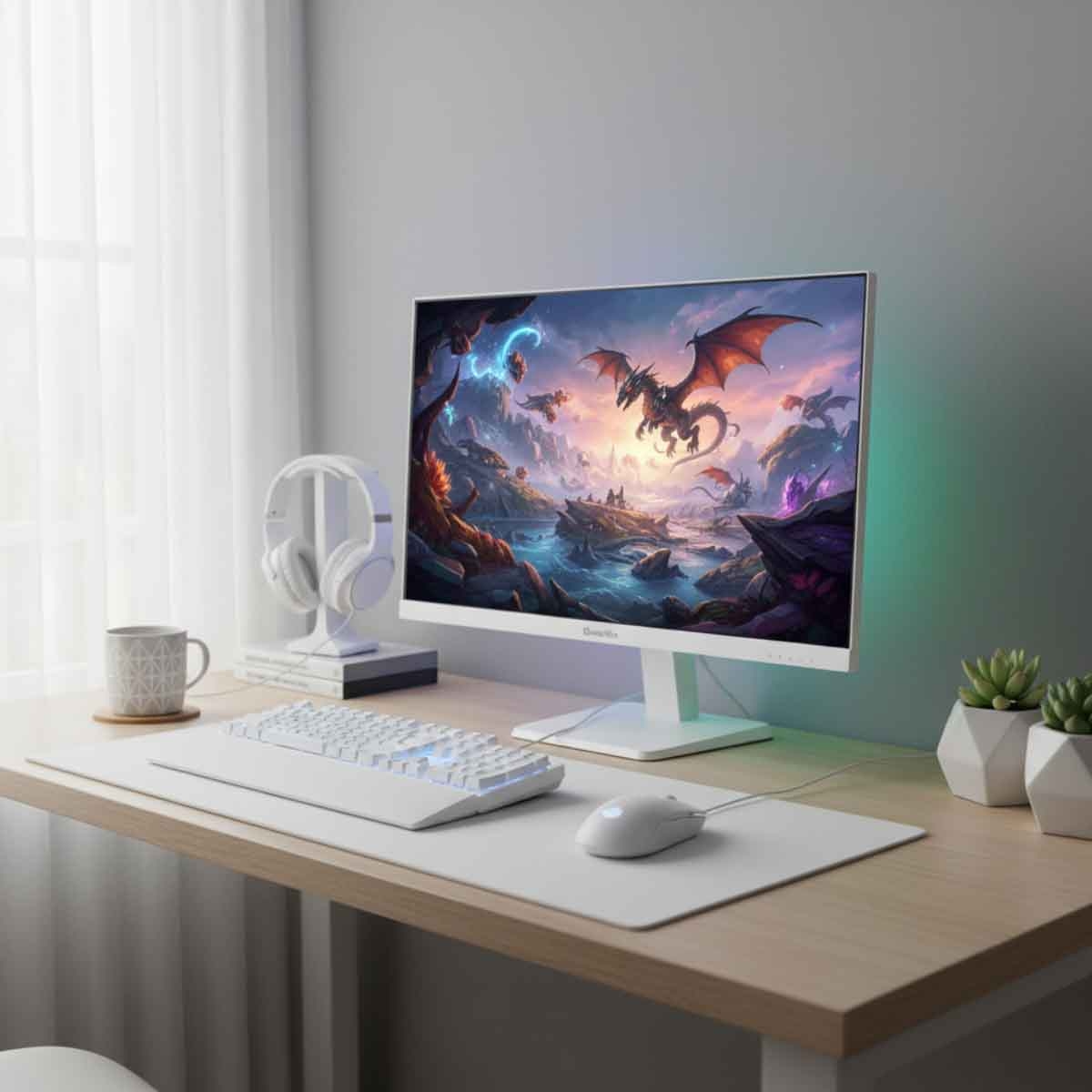 جامرتك شاشة ألعاب ريبر 27 انش FHD 240Hz أبيض