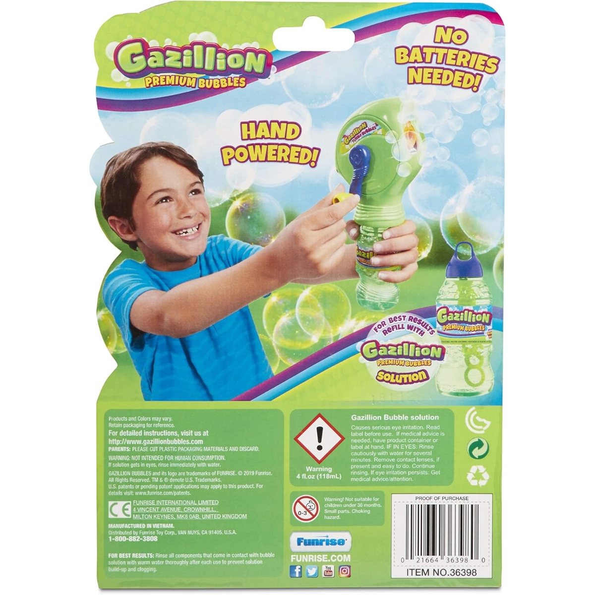 جازليون صانع فقاعات تيربو للجنسين، 3-4 سنوات
