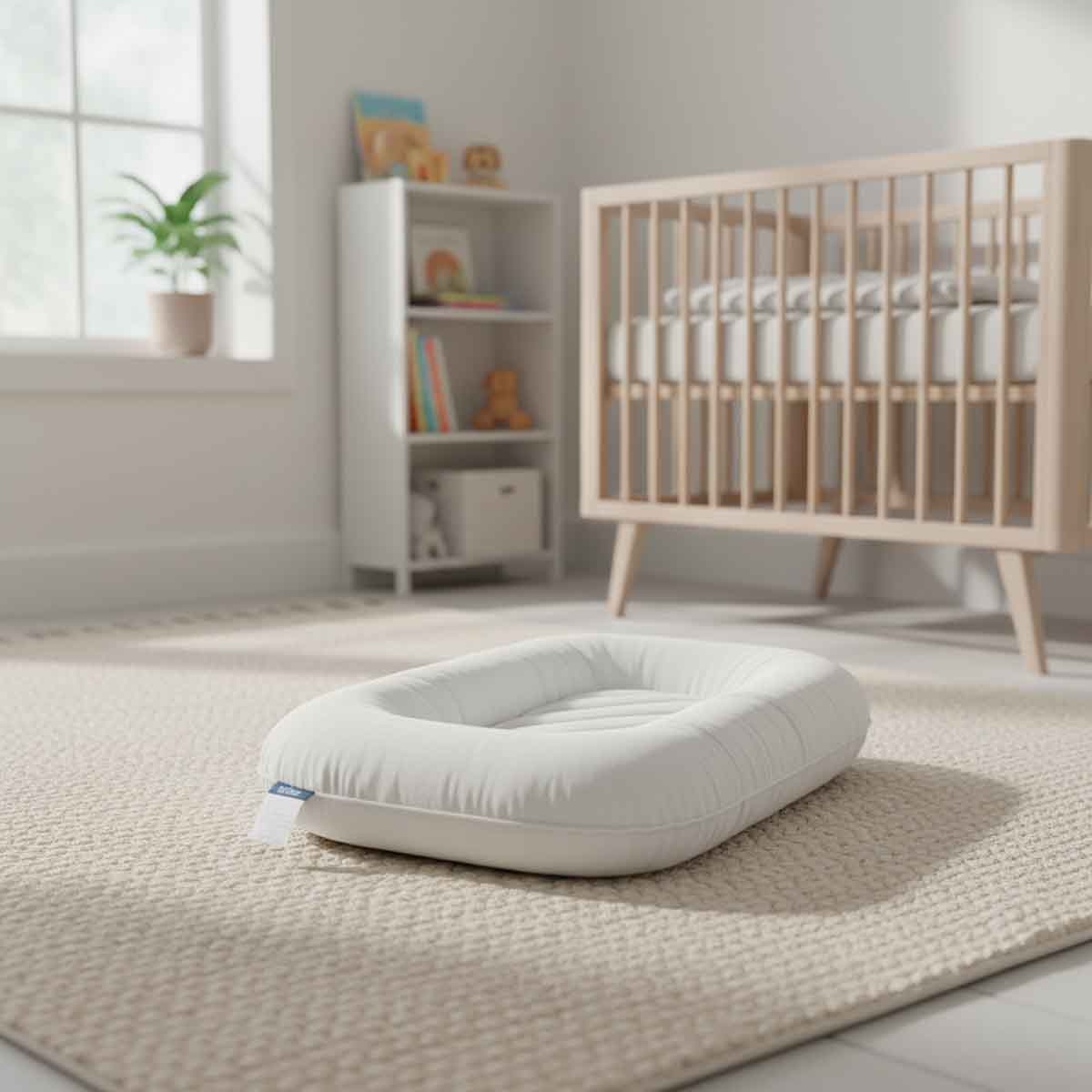 ليتل ستوري سرير نوم محمول للأطفال باللون الرمادي