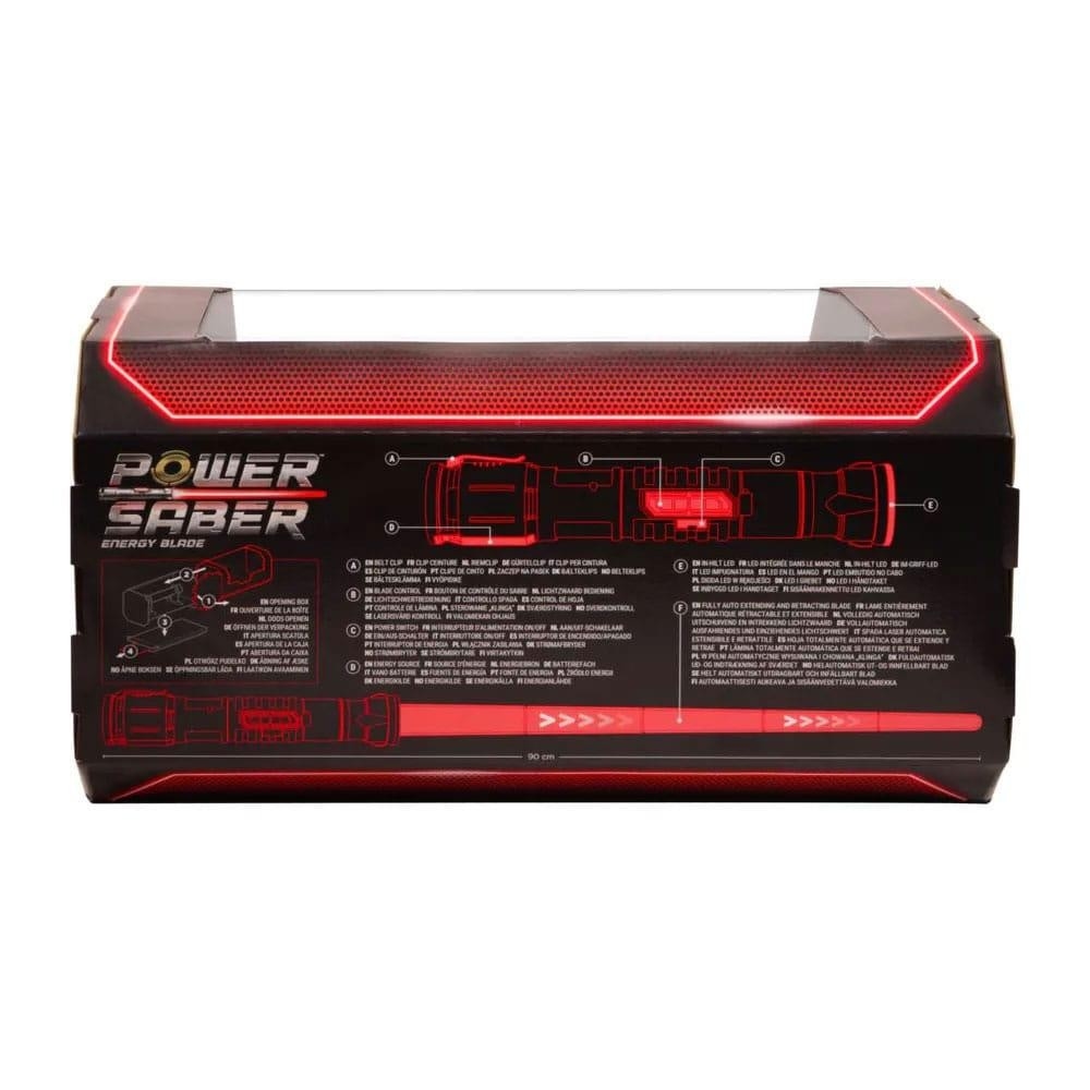 جولياث سيف ضوئي أحمر بطول 35.4 إنش للعب الأدوار، للجنسين، من عمر 13 سنة فأكثر