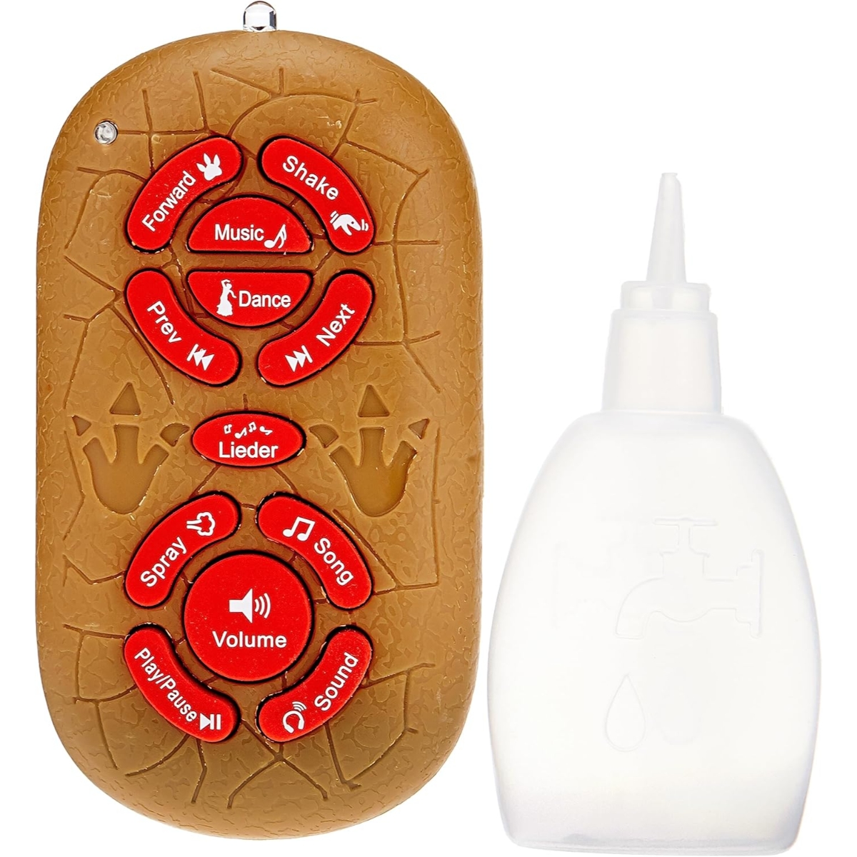 هابنس إكسبرس دمية ديناصور بني ينفث البخار، للأولاد، من عمر 3 إلى 4 سنوات