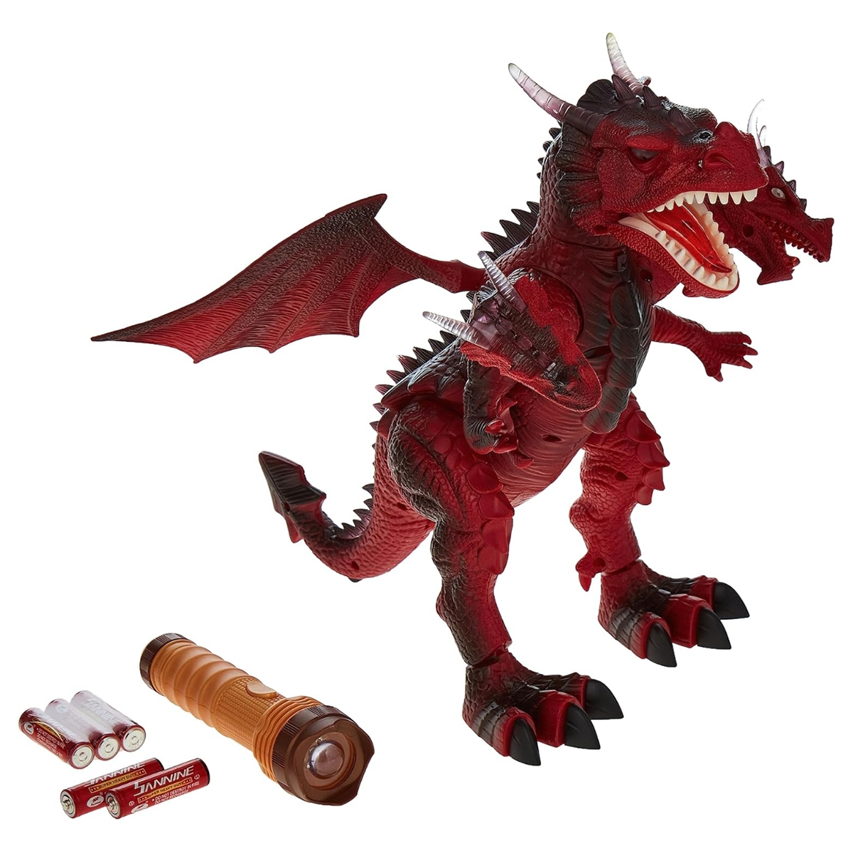 هابنس إكسبرس دمية تنين يمشي ويزأر، للأولاد، من عمر 3 إلى 4 سنوات