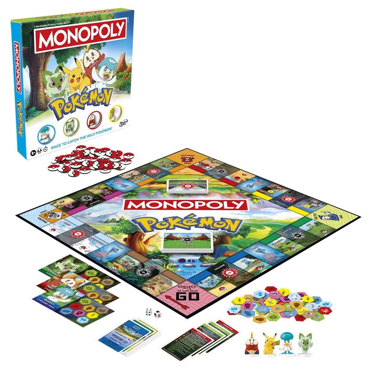 هاسبرو مجموعة لعبة من هو؟ جراب آند جو مع مونوبولي إصدار بوكيمون، للجنسين، 8-10 سنوات