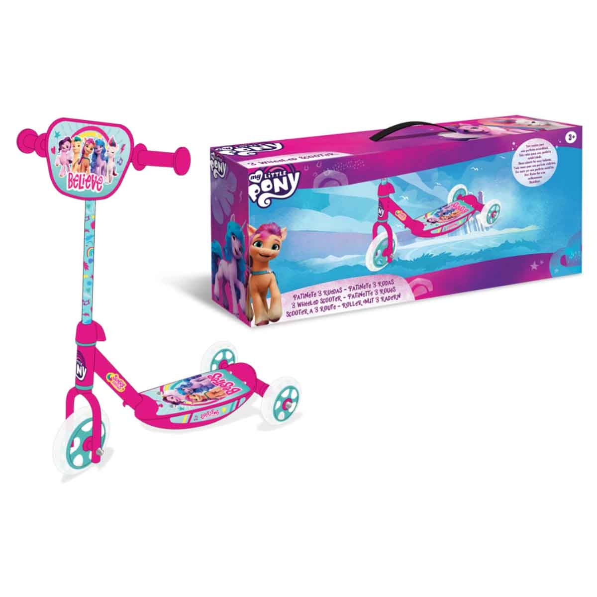 هاسبرو ماي ليتل بوني سكوتر بثلاث عجلات للبنات، 3-4 سنوات