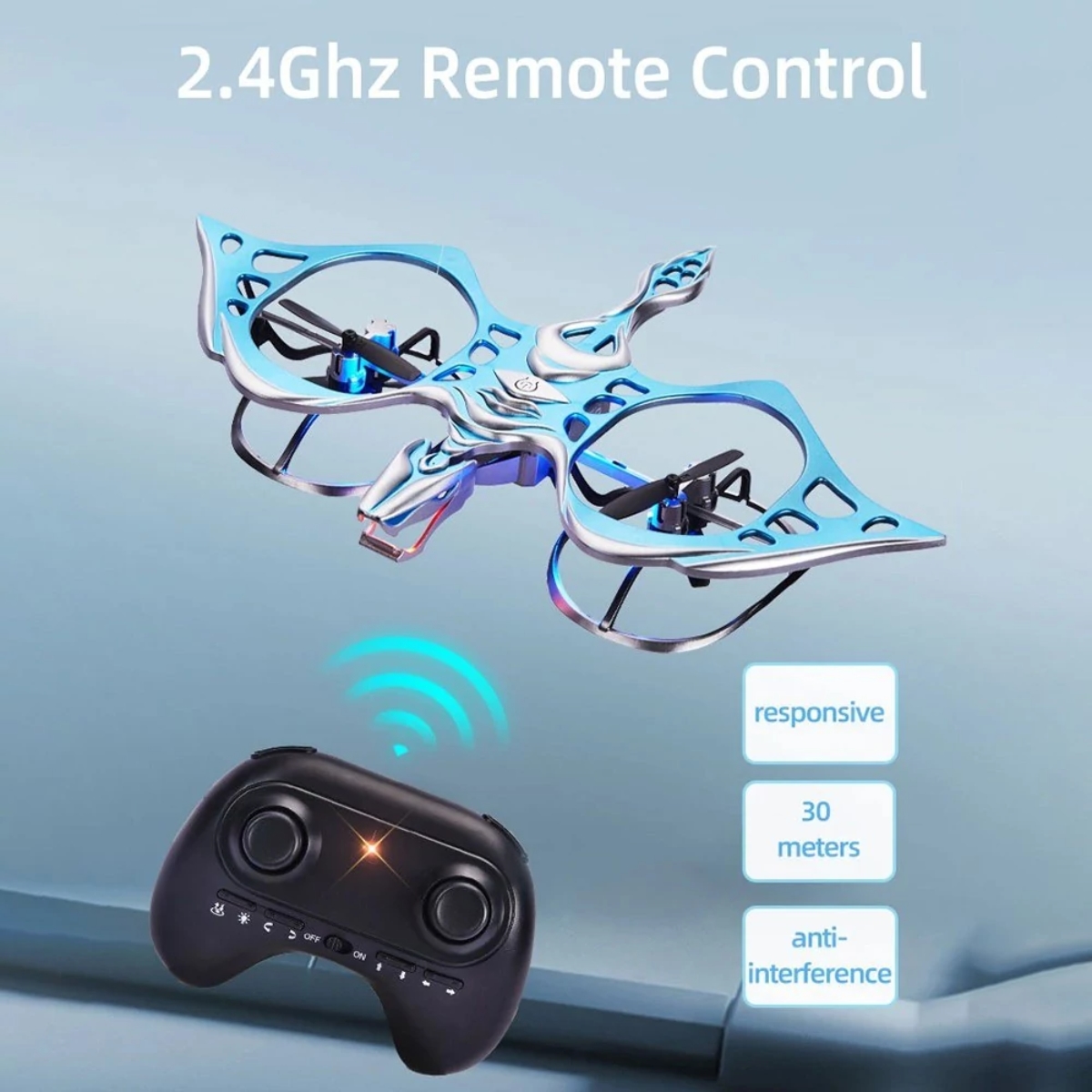 هيليكماكس - طائرة بدون طيار بتصميم التنين للجنسين، 13 سنة فما فوق