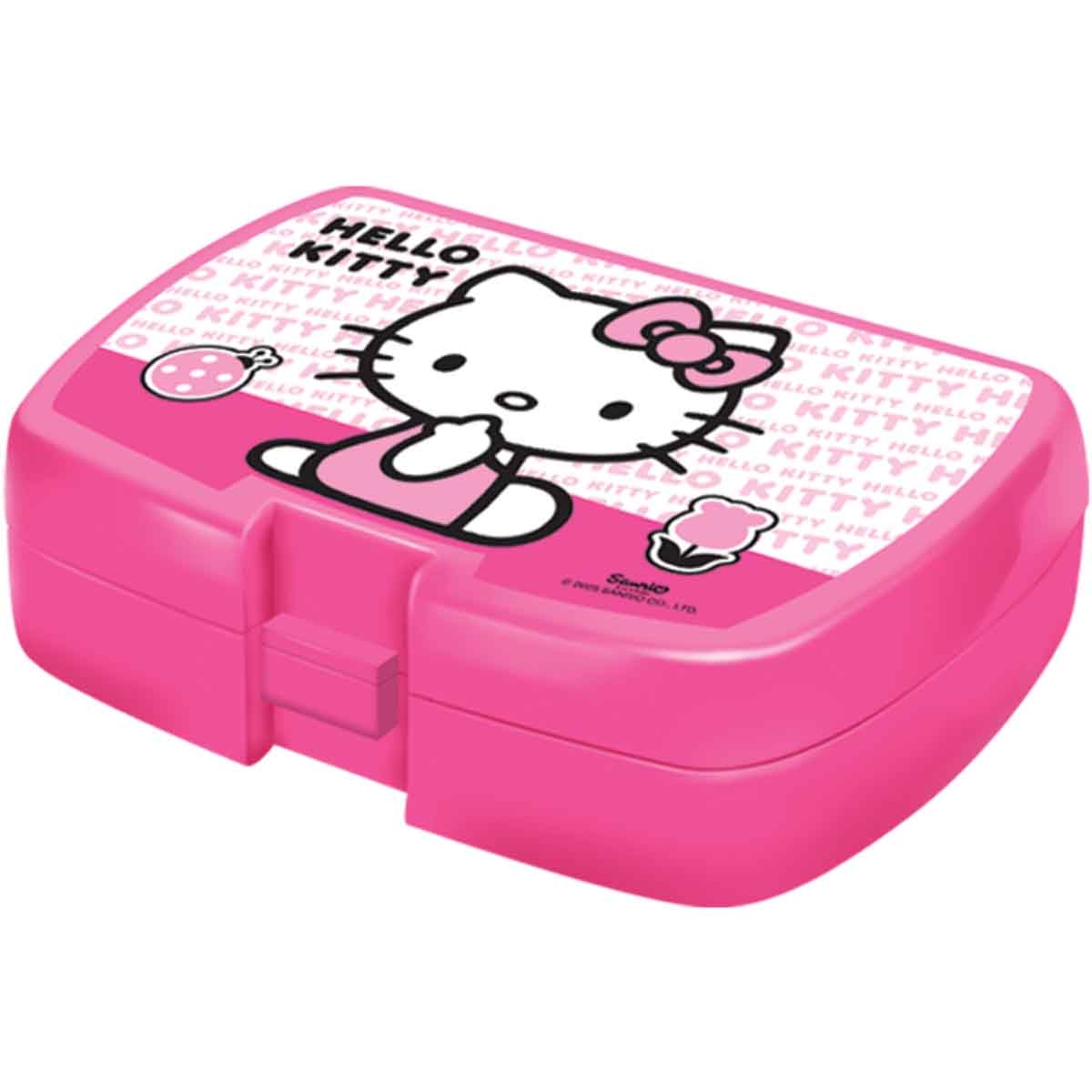 هيلو كيتي مجموعة حقيبة ترولي 5 في 1 مقاس 14 انش مع صندوق غداء وزجاجة ماء ومقلمة وحقيبة غداء