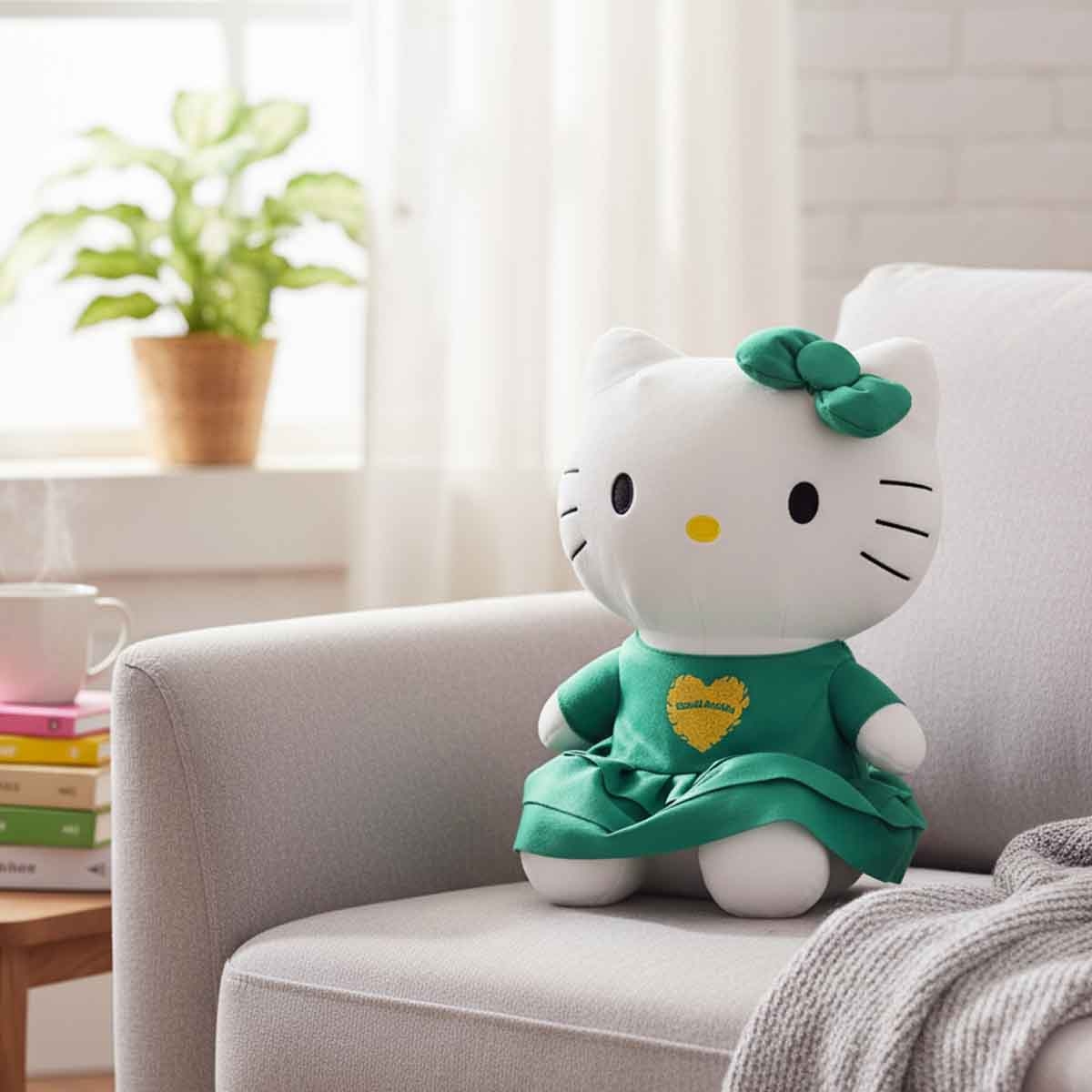 هالو كيتي دمية محشوة 12 إنش لليوم الوطني السعودي للجنسين، 3-4 سنوات