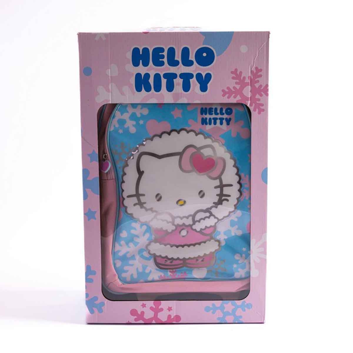 هيلو كيتي مجموعة مدرسية 5 في 1 باللون الوردي مع حقيبة ترولي وحقيبة غداء ومقلمة وزجاجة مياه وصندوق طعام للبنات من عمر 5-7 سنوات