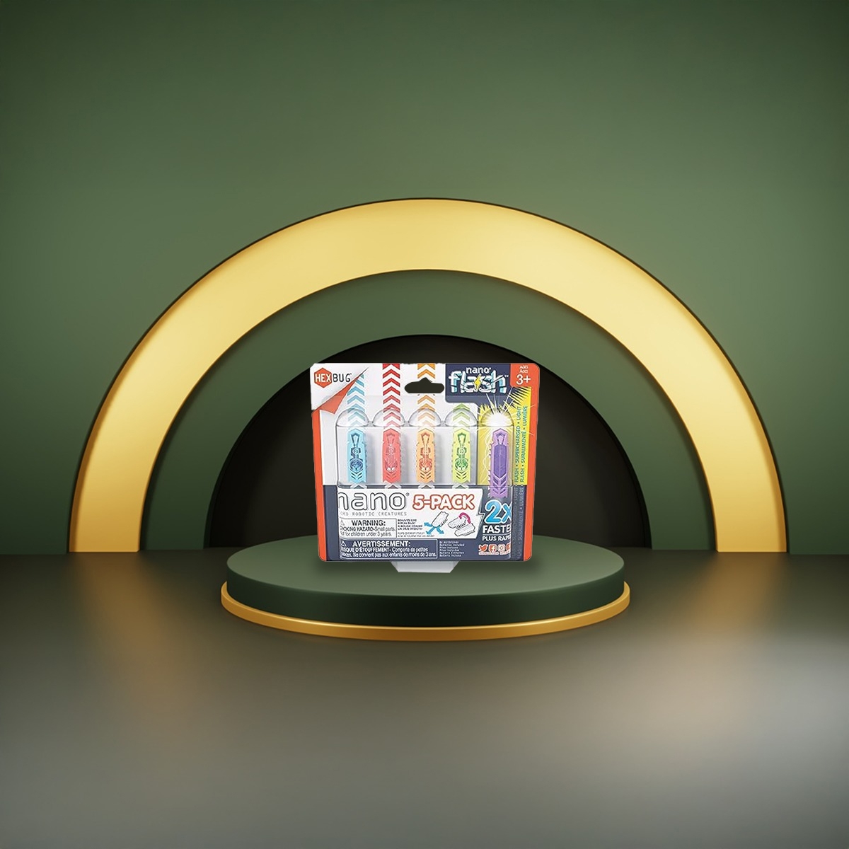 هيكس بغ نانو فلاش منوع للجنسين، 3-4 سنوات، مجموعة من 5 قطع