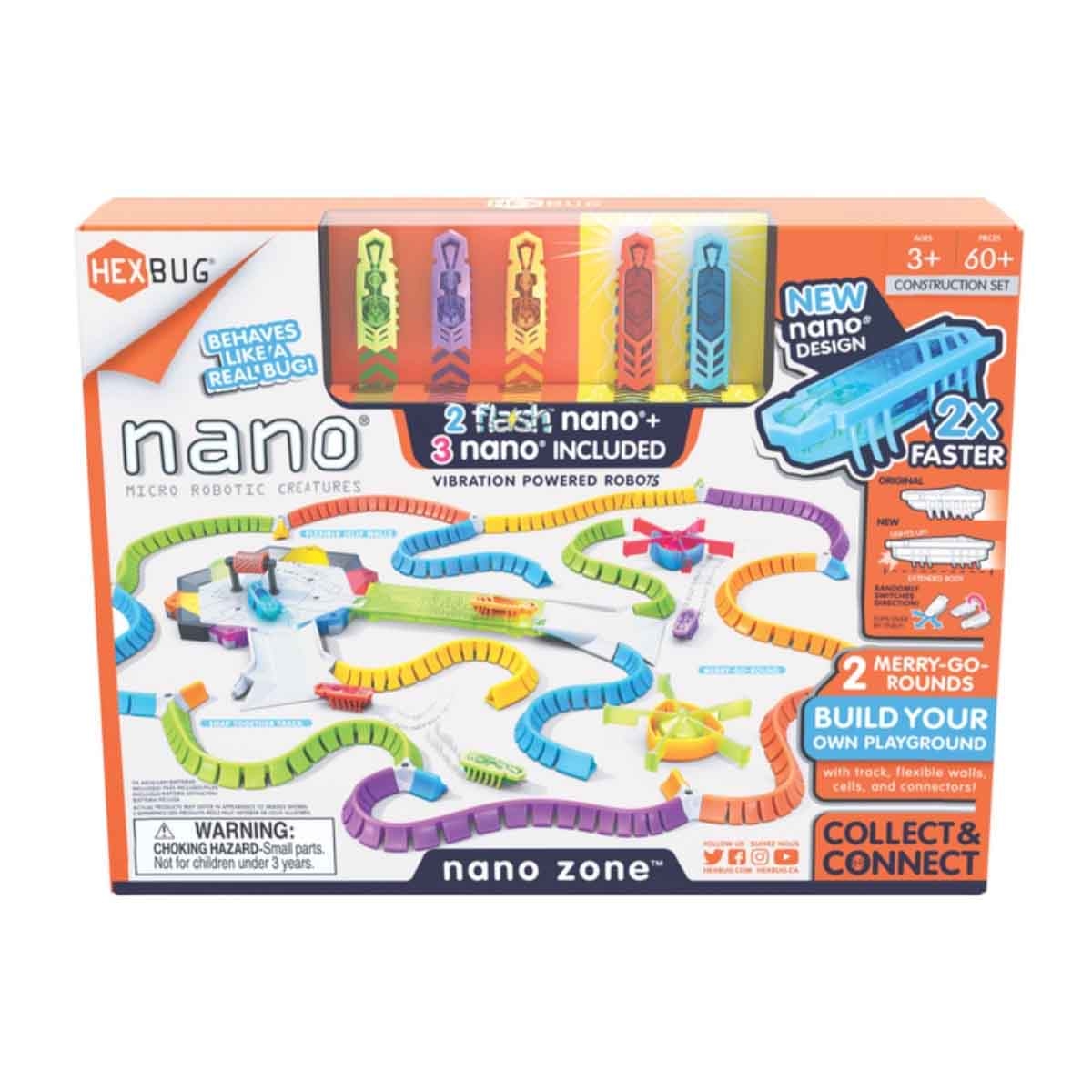 هيكس بَغ مجموعة نانو زون ونانو توبيا مع مجموعة بناء مركبة وشخصية من كوكوميلون، للجنسين، 3-4 سنوات