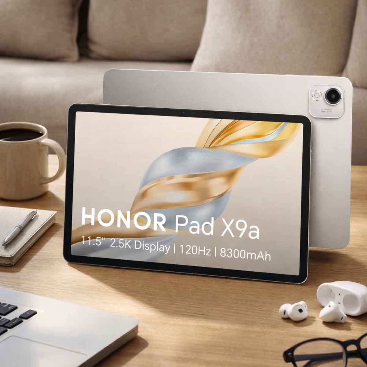 هونر باد X9a واي فاي جهاز لوحي أندرويد 8 جيجابايت رام 128 جيجابايت - رمادي